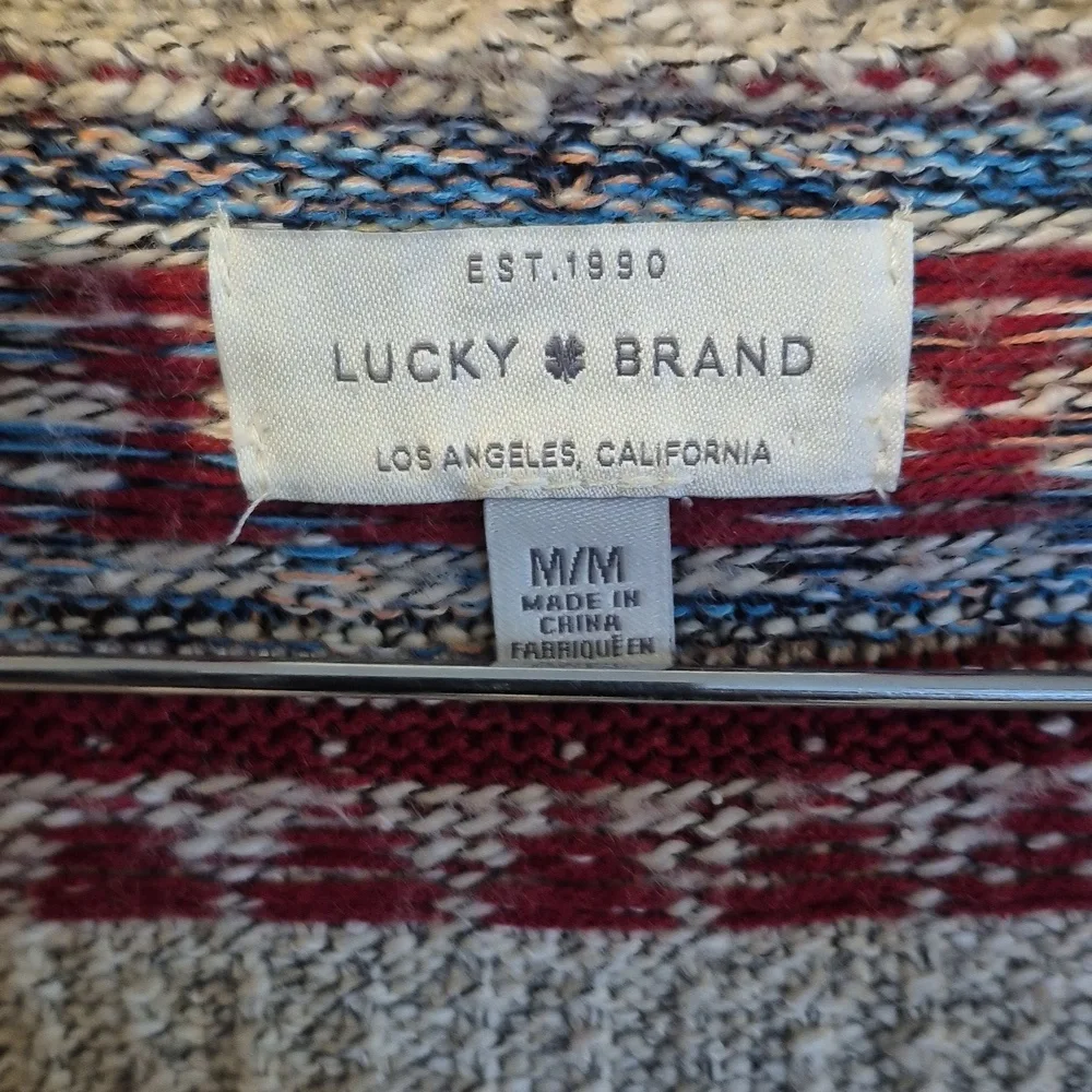 Lucky Brand Hooded Cardigan Sweater Medium